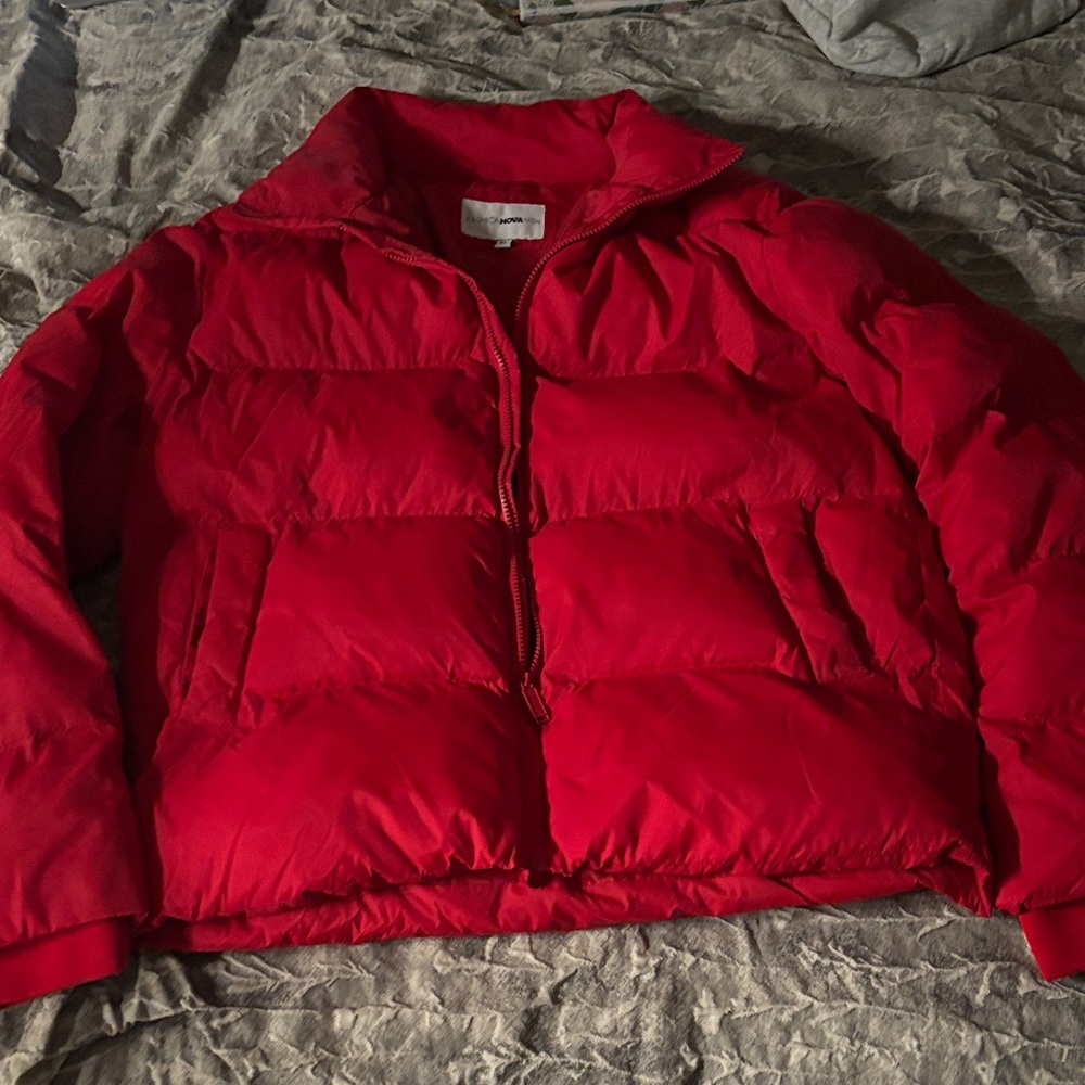 Red Puffer Jacket - image 4